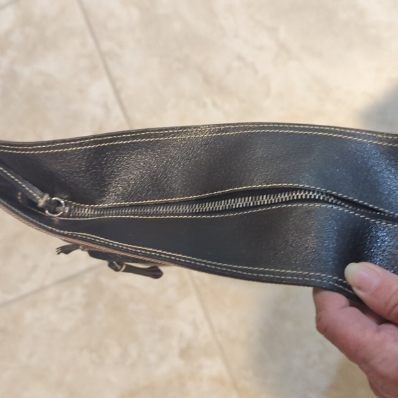 Prada Large Brown canvas/ black leather trimmed Tote Bag - Picture 7 of 16